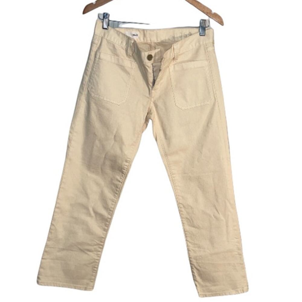 GAP 1969 CROPPED jeans Sz 6 EUC cream